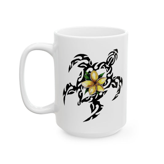 Tribal Sea Turtle Ceramic Mug (11oz & 15oz)