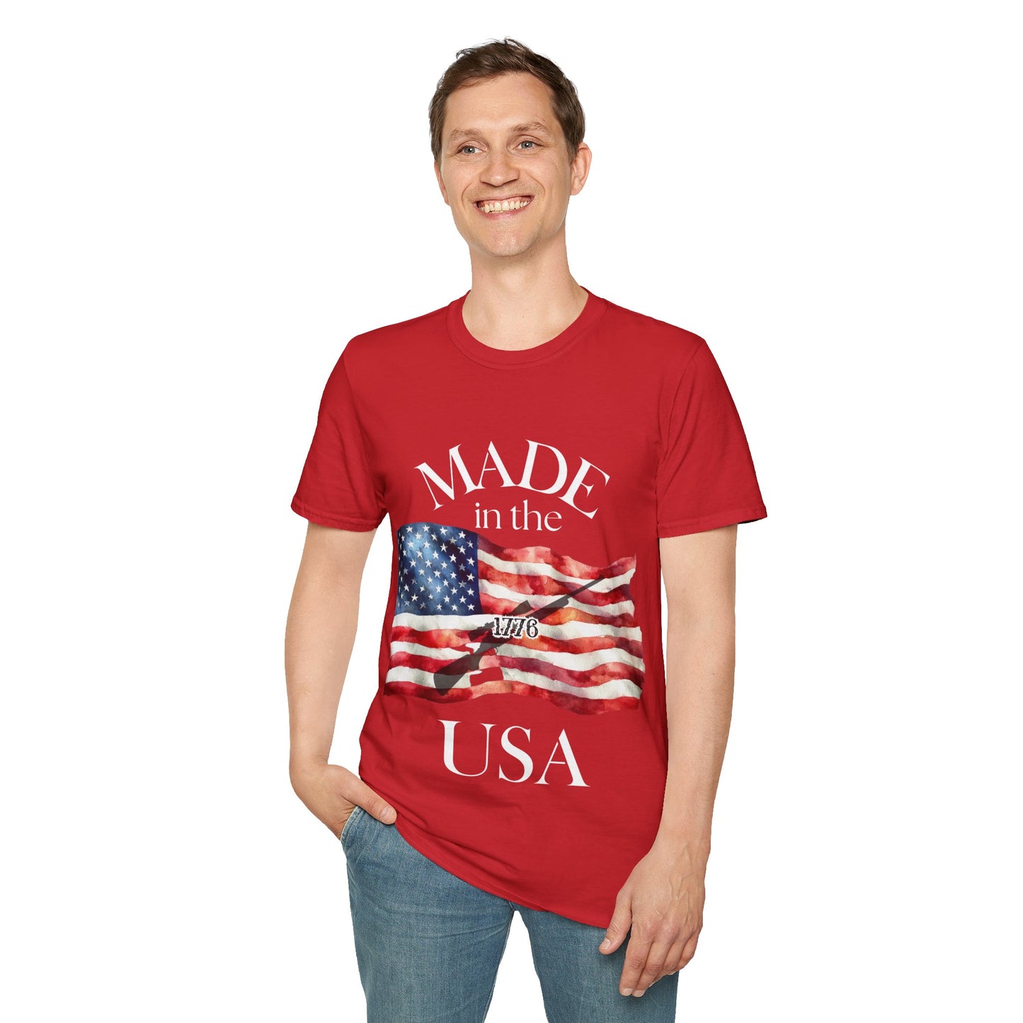 Made in the USA Flag T-Shirt — Patriotic American Pride Tee