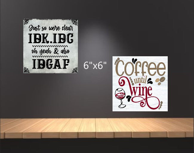 Custom 6"x6" Ceramic Plaque