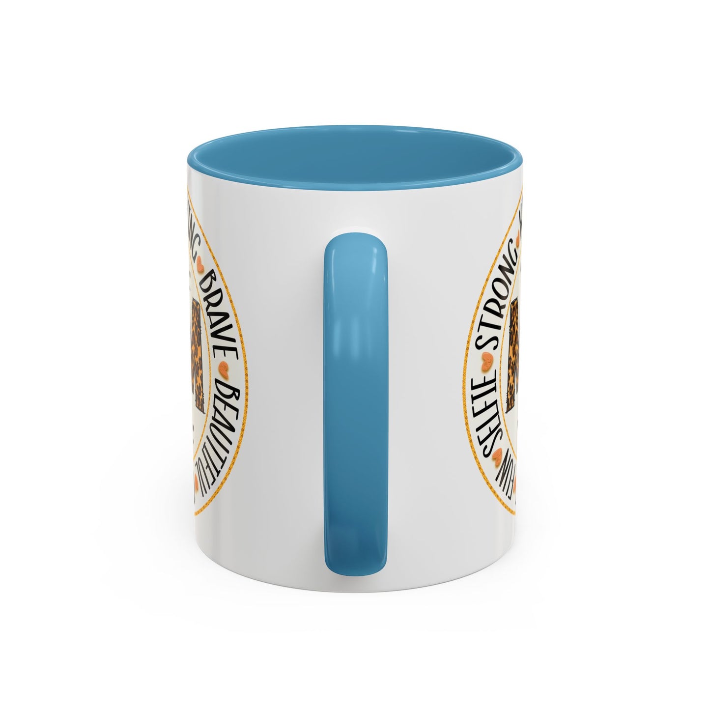 Mom Leopard Sunflower Coffee Mug — 'Mom' Floral Animal Print Accent Mug (11/15oz)