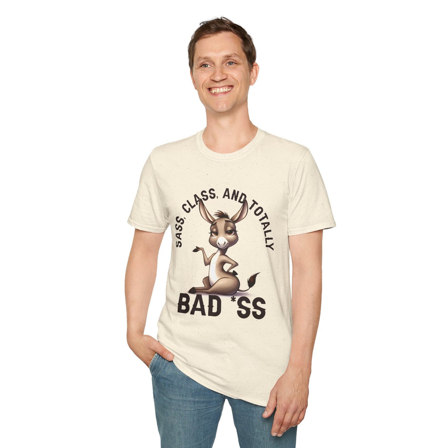 Badass Donkey T-Shirt — "Sass, Class, And Totally Bad*ss" Funny Graphic Tee