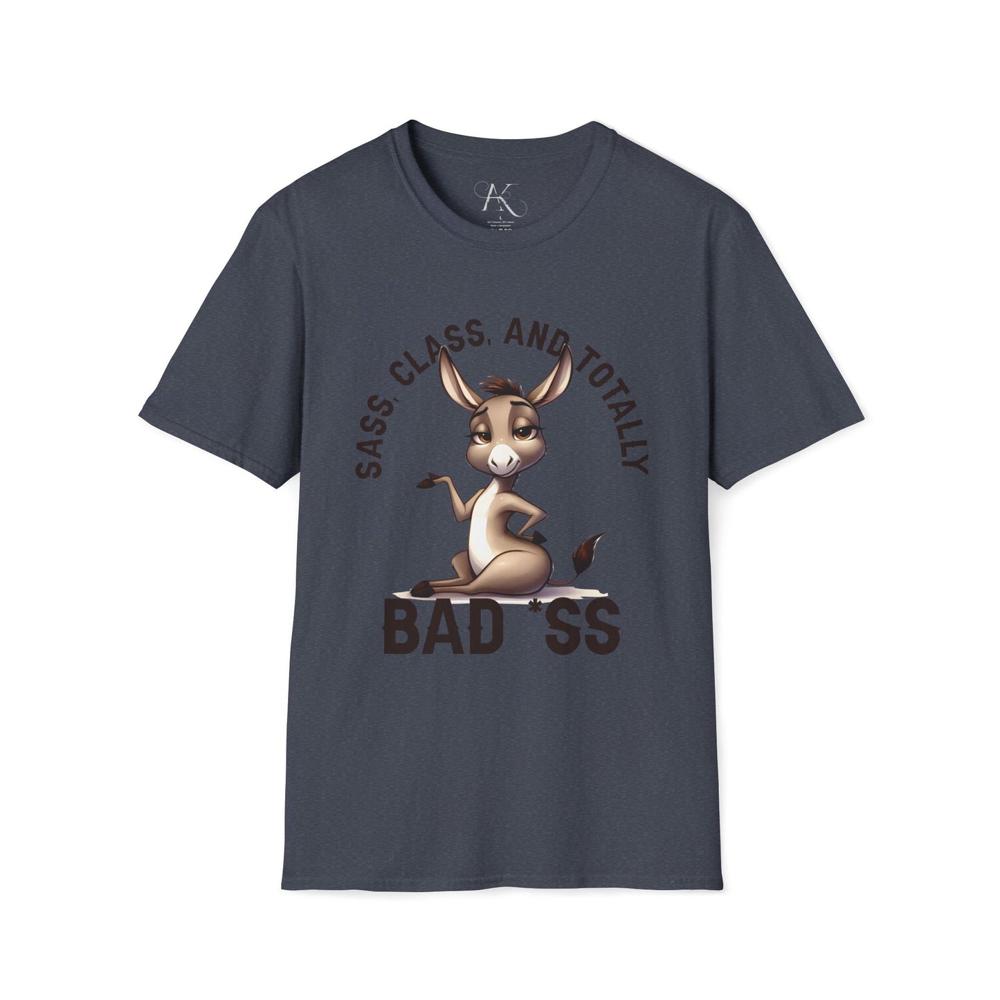 Badass Donkey T-Shirt — "Sass, Class, And Totally Bad*ss" Funny Graphic Tee
