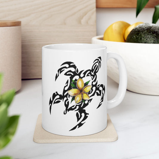 Tribal Sea Turtle Ceramic Mug (11oz & 15oz)