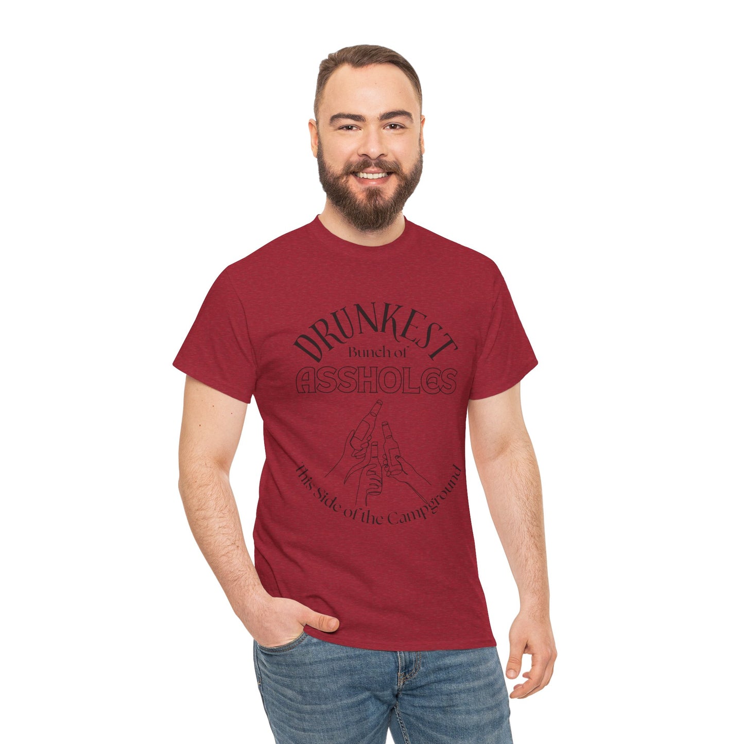 Drunkest Bunch of Assholes Tee — Funny Camping Drinking Shirt