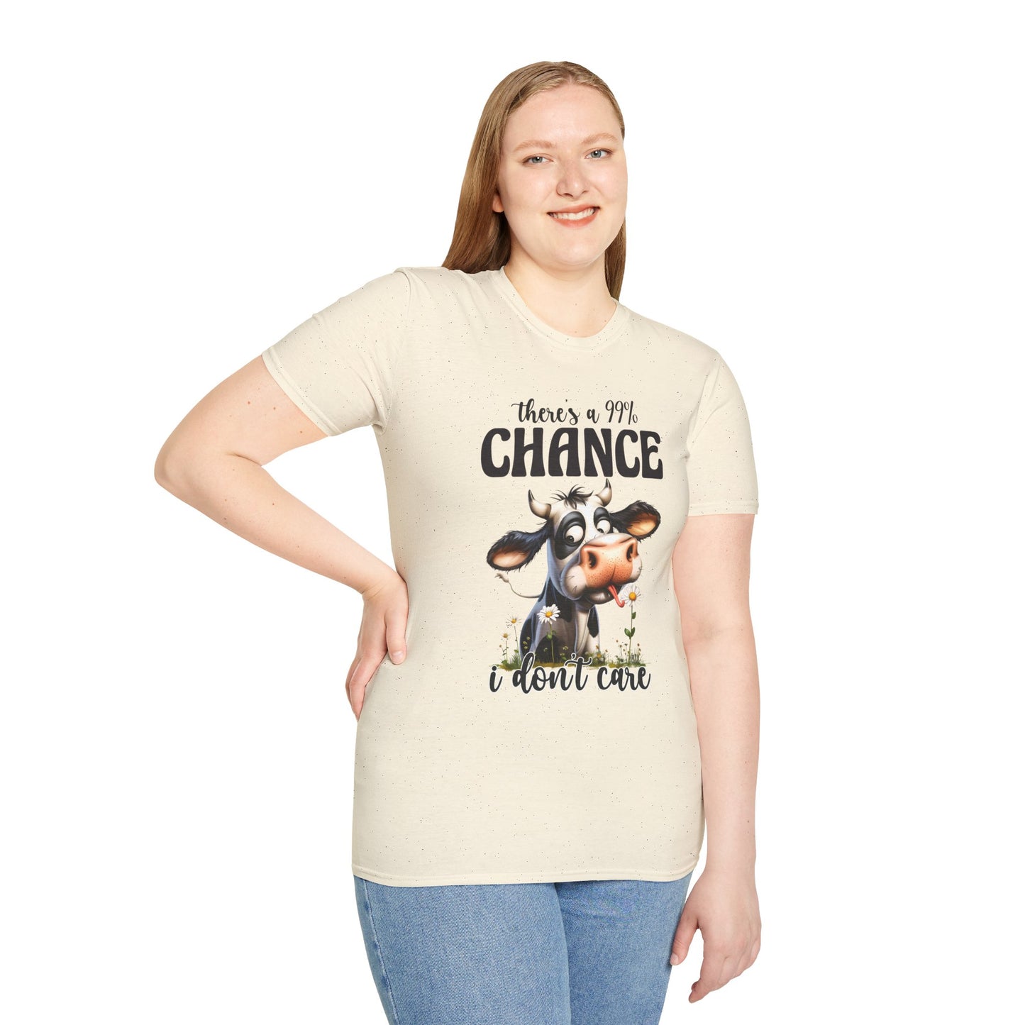 There's a 99% Chance I Don't Care Cow T-Shirt