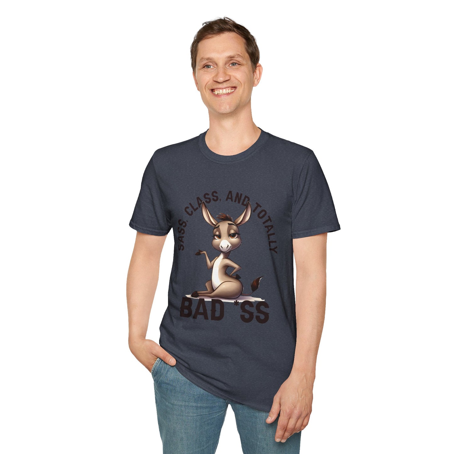 Badass Donkey T-Shirt — "Sass, Class, And Totally Bad*ss" Funny Graphic Tee