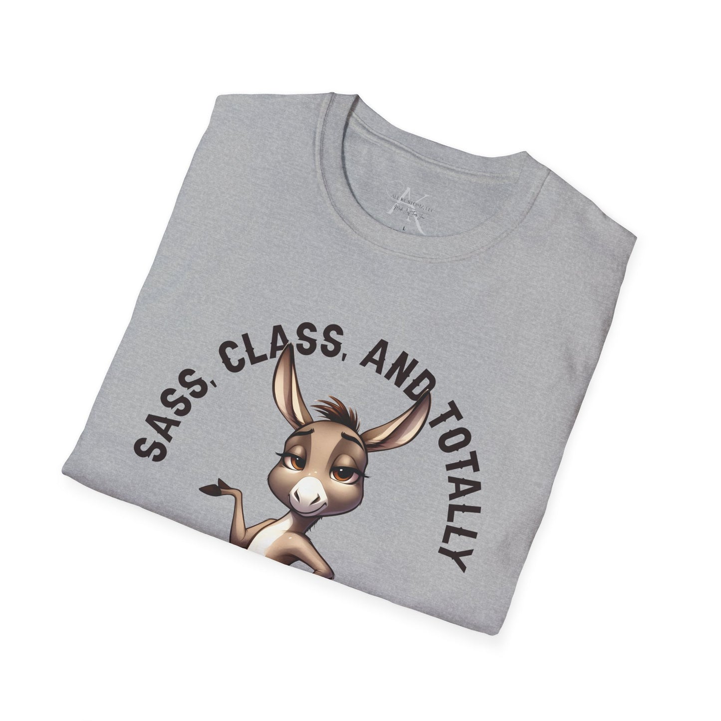 Badass Donkey T-Shirt — "Sass, Class, And Totally Bad*ss" Funny Graphic Tee