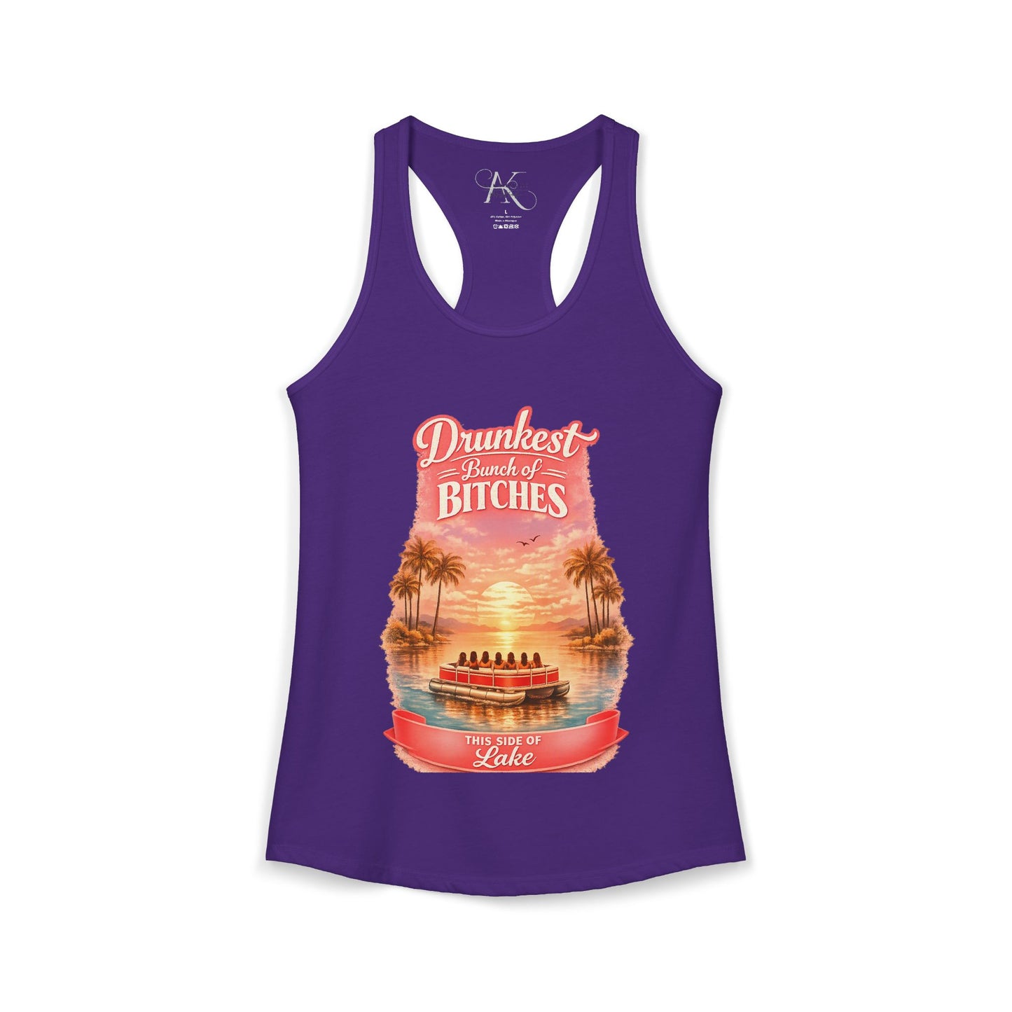 Drunkest Bunch - This side of the Lake Racerback Tank
