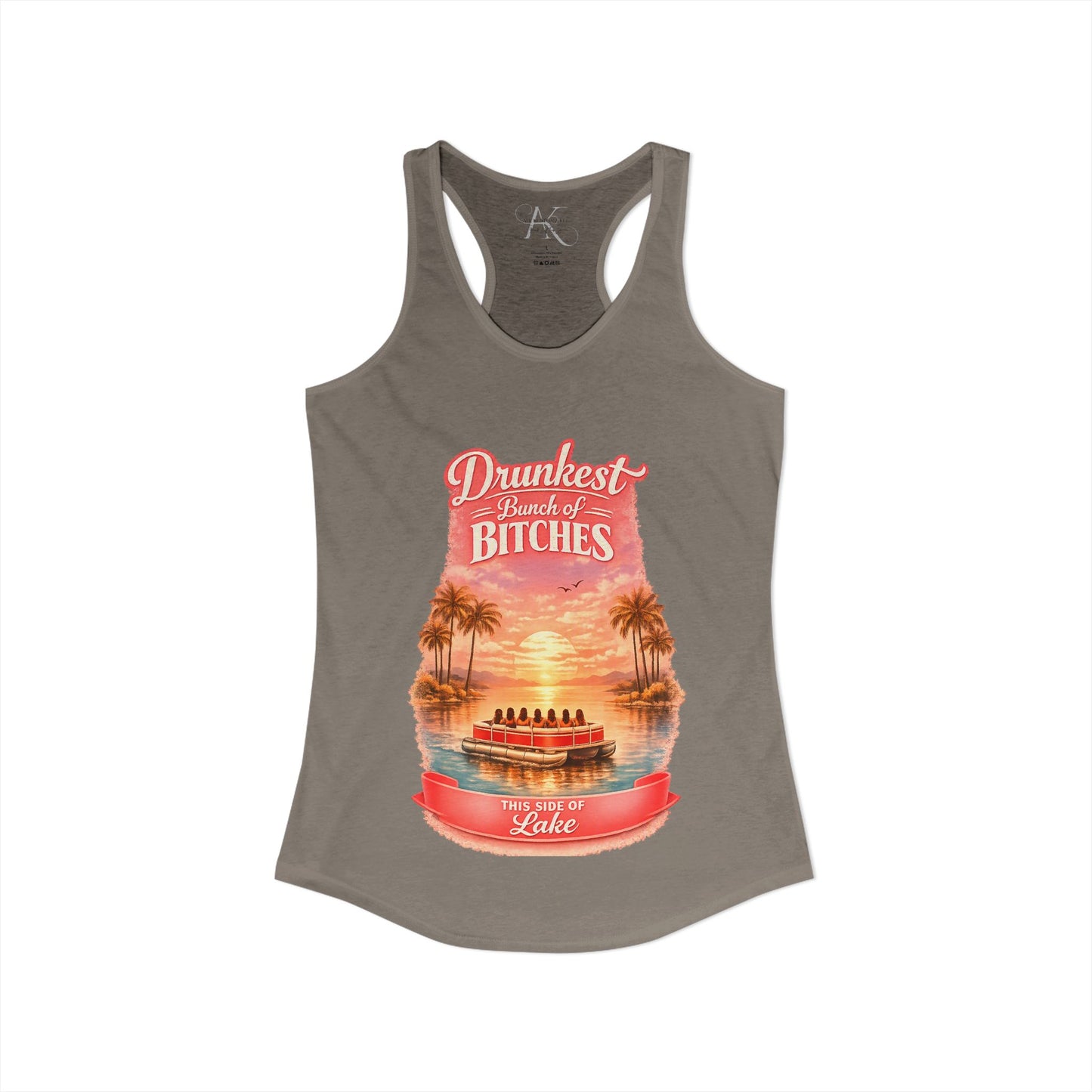 Drunkest Bunch - This side of the Lake Racerback Tank