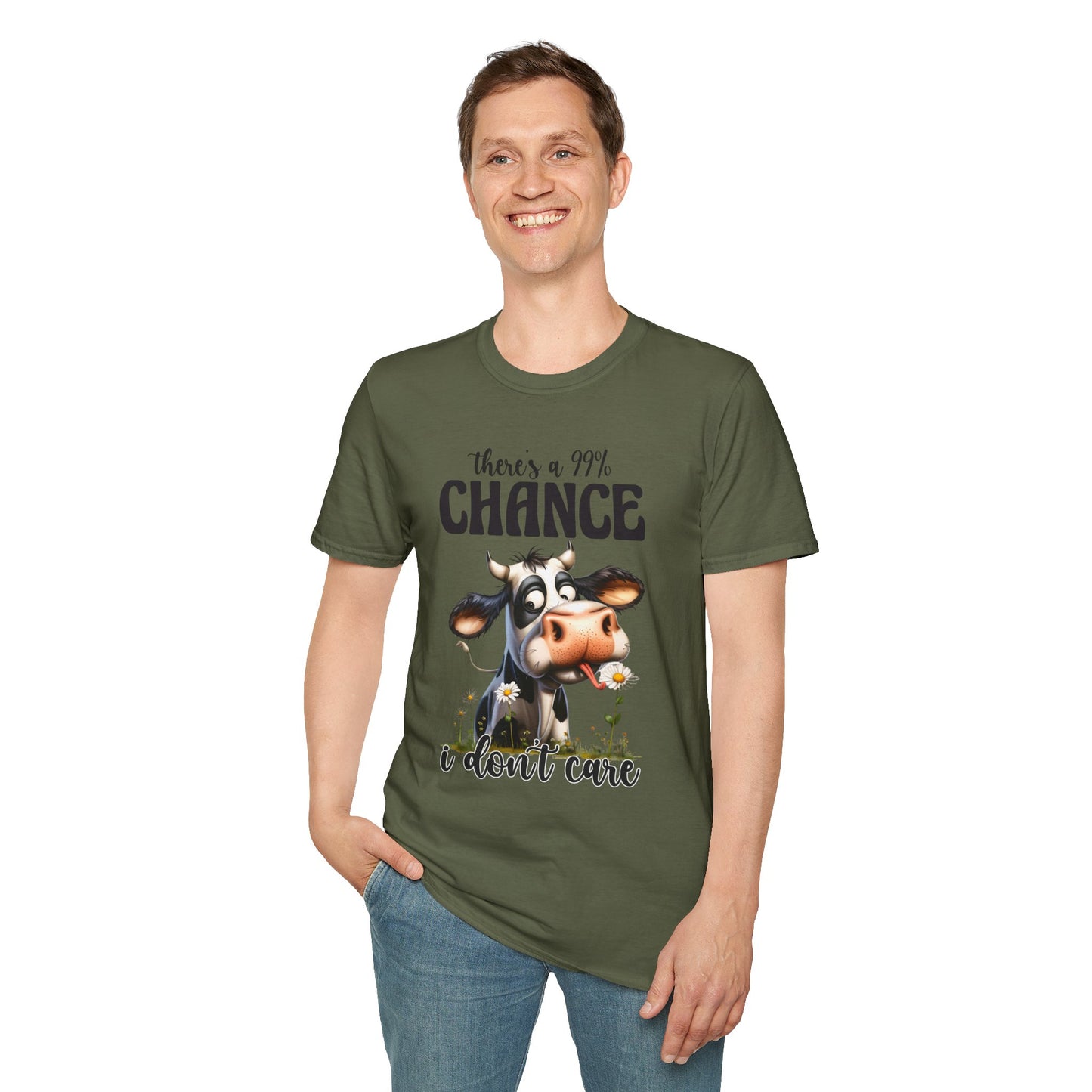 There's a 99% Chance I Don't Care Cow T-Shirt