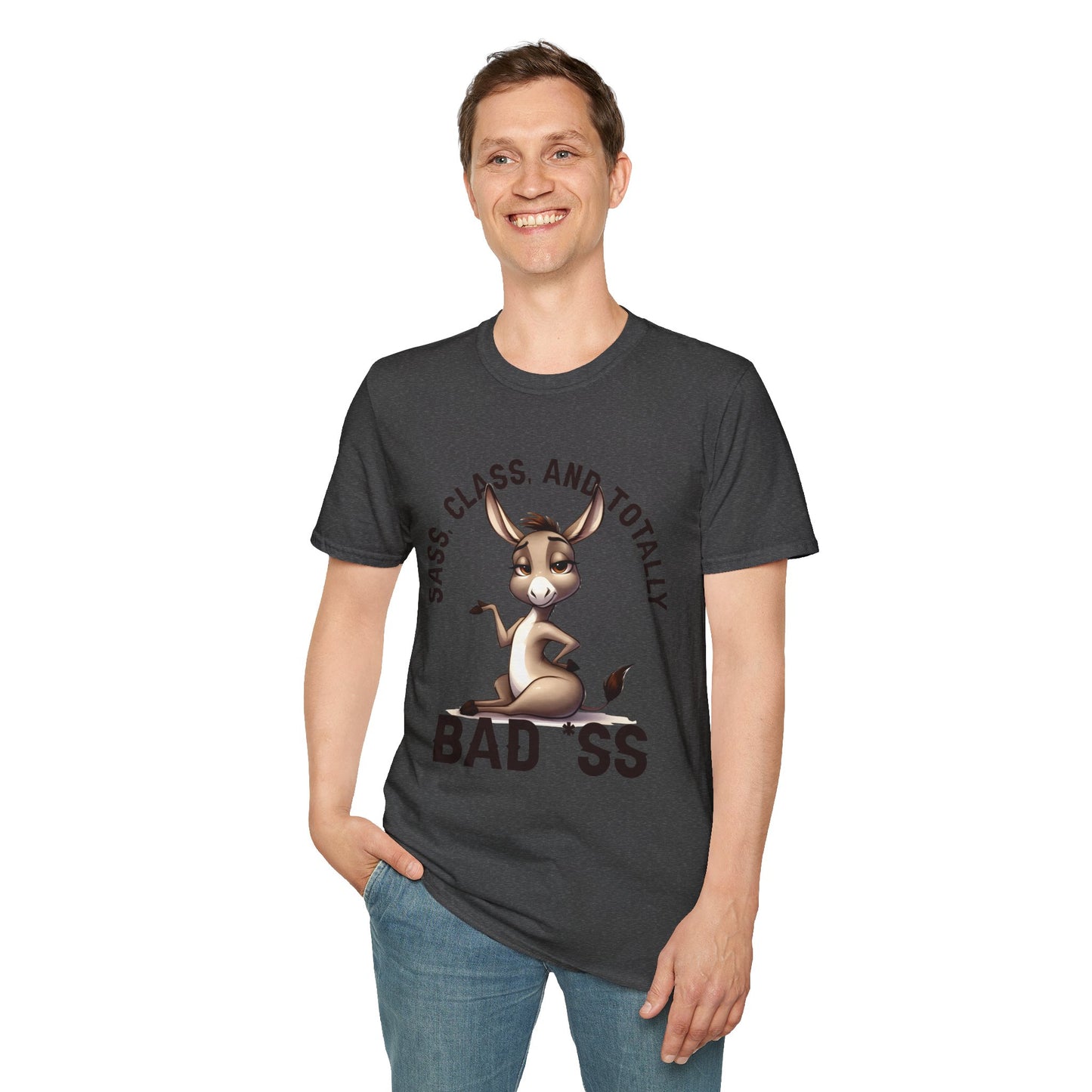 Badass Donkey T-Shirt — "Sass, Class, And Totally Bad*ss" Funny Graphic Tee