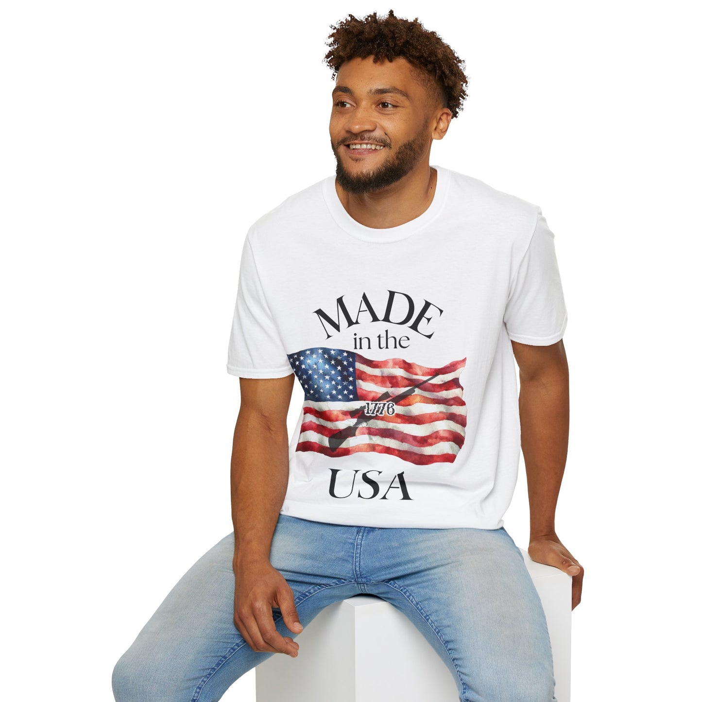 Made in the USA Flag T-Shirt — Patriotic American Pride Tee
