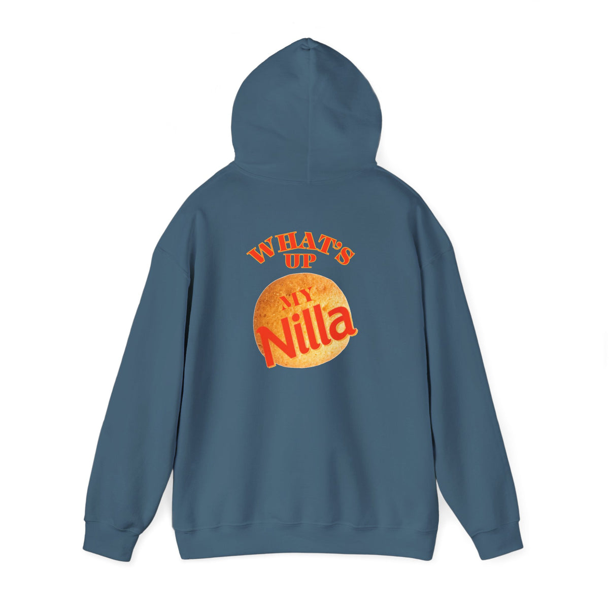 Nilla Wafer Graphic Hoodie - "What's Up My Nilla" Retro Snack Lover Sweatshirt