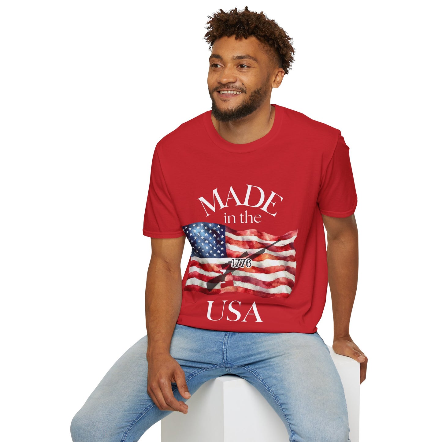 Made in the USA Flag T-Shirt — Patriotic American Pride Tee