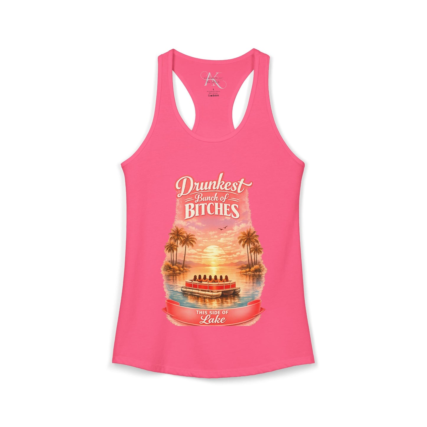 Drunkest Bunch - This side of the Lake Racerback Tank
