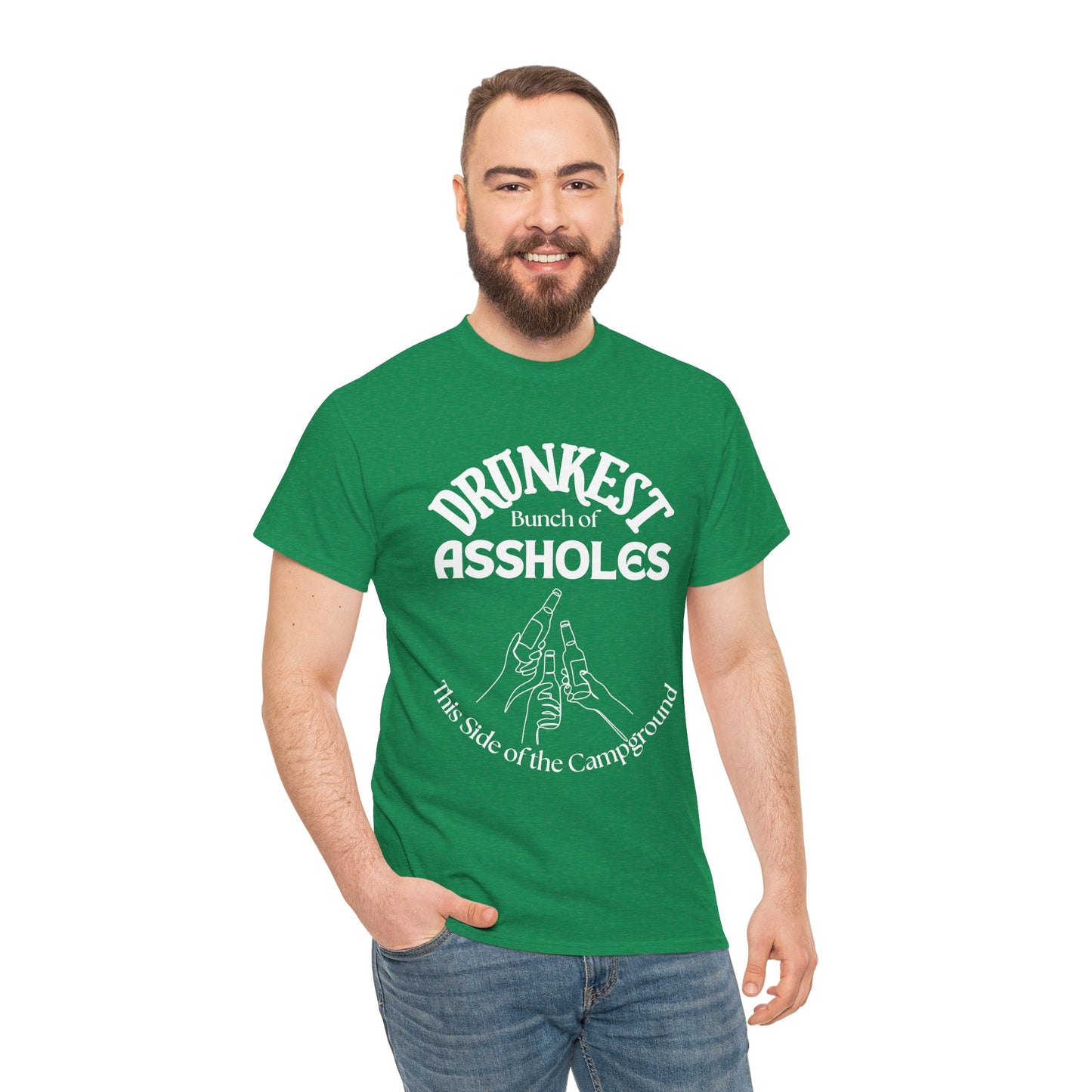 Drunkest Bunch of Assholes Tee — Funny Camping Drinking Shirt