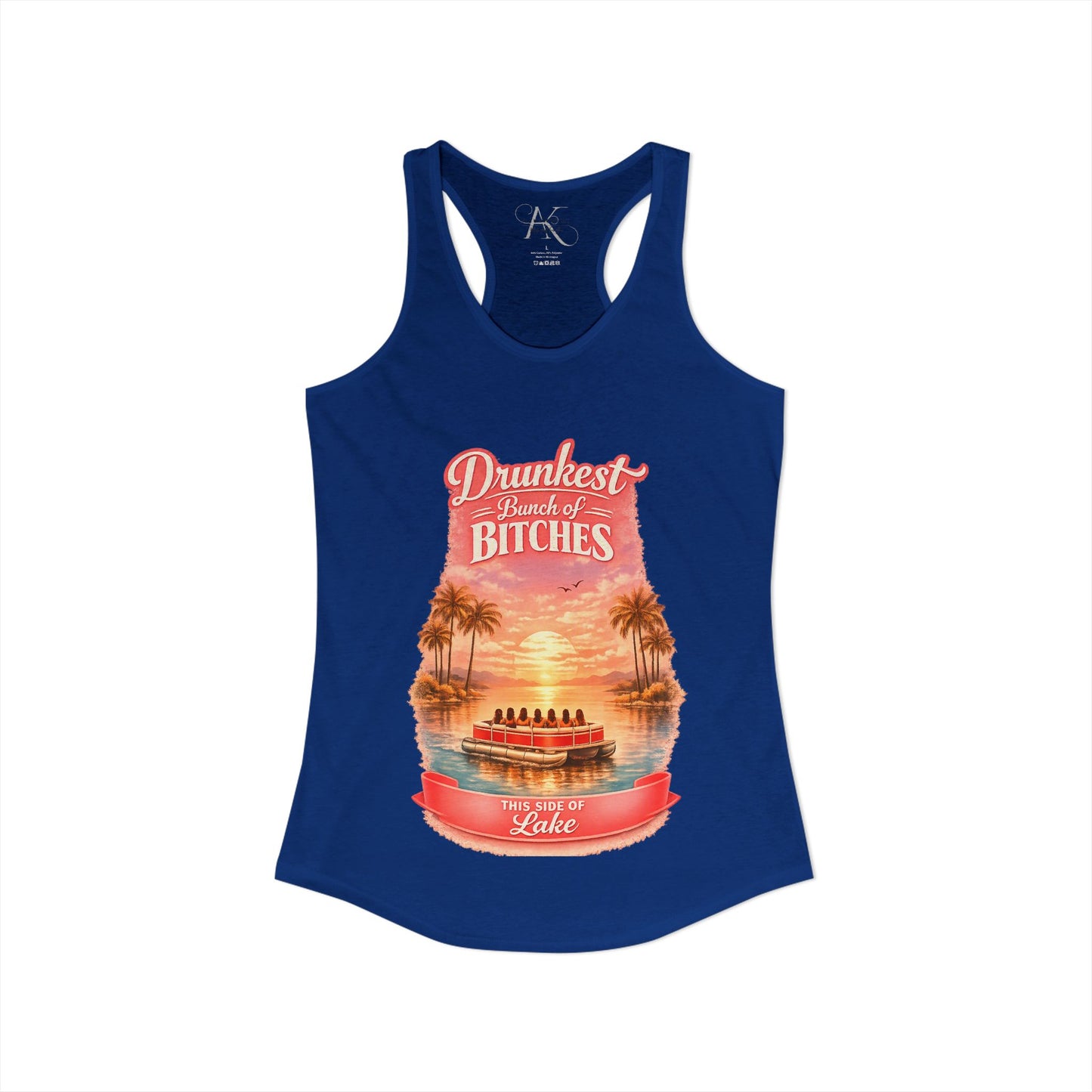 Drunkest Bunch - This side of the Lake Racerback Tank