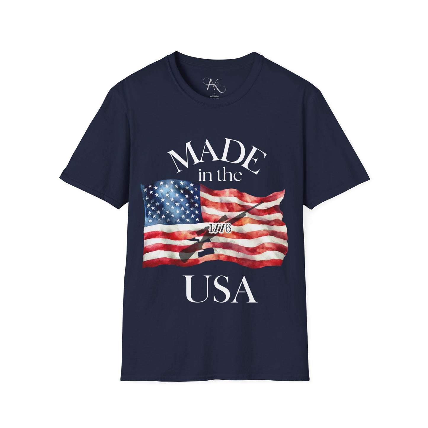 Made in the USA Flag T-Shirt — Patriotic American Pride Tee