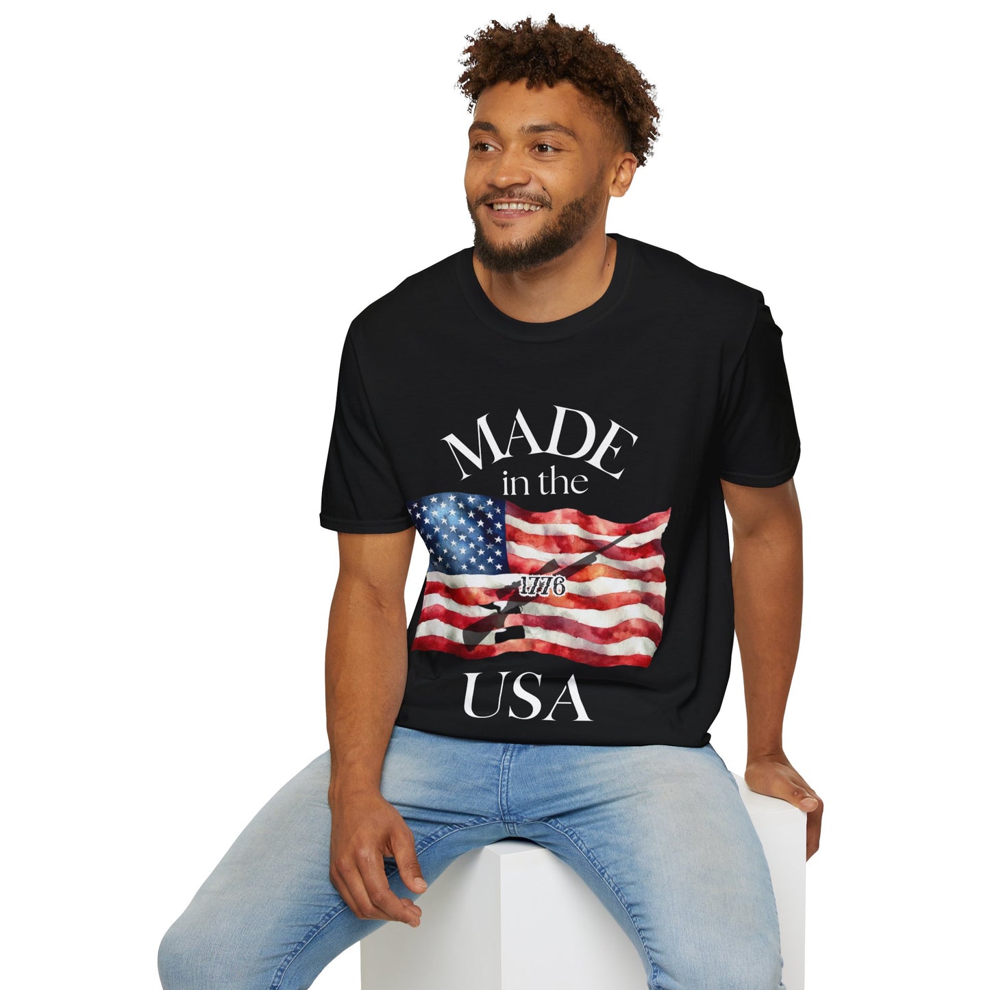 Made in the USA Flag T-Shirt — Patriotic American Pride Tee