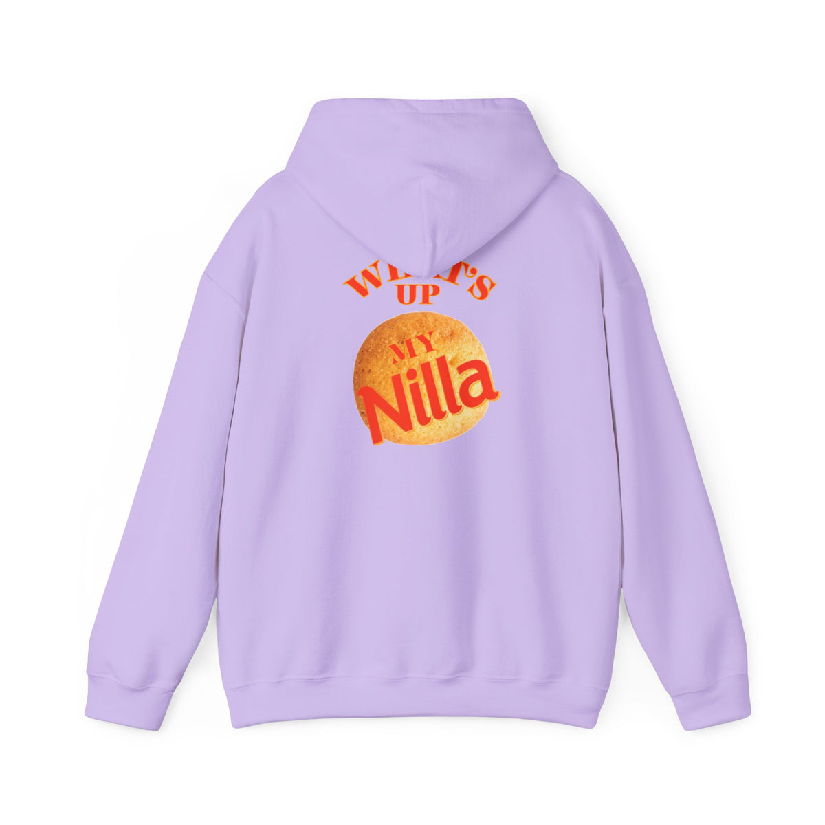Nilla Wafer Graphic Hoodie - "What's Up My Nilla" Retro Snack Lover Sweatshirt