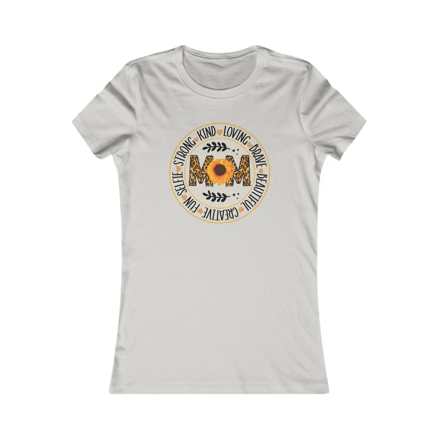 Women's Tee - Sunflower Mom Vibe "Strong • Kind • Loving" Floral Graphic