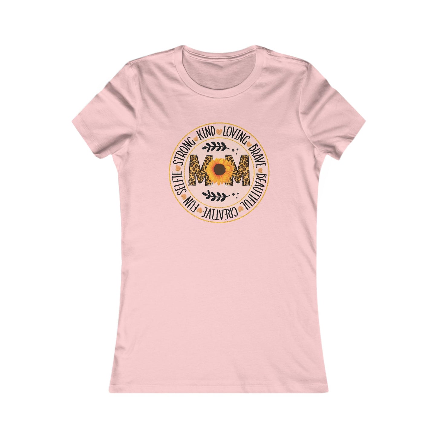 Women's Tee - Sunflower Mom Vibe "Strong • Kind • Loving" Floral Graphic