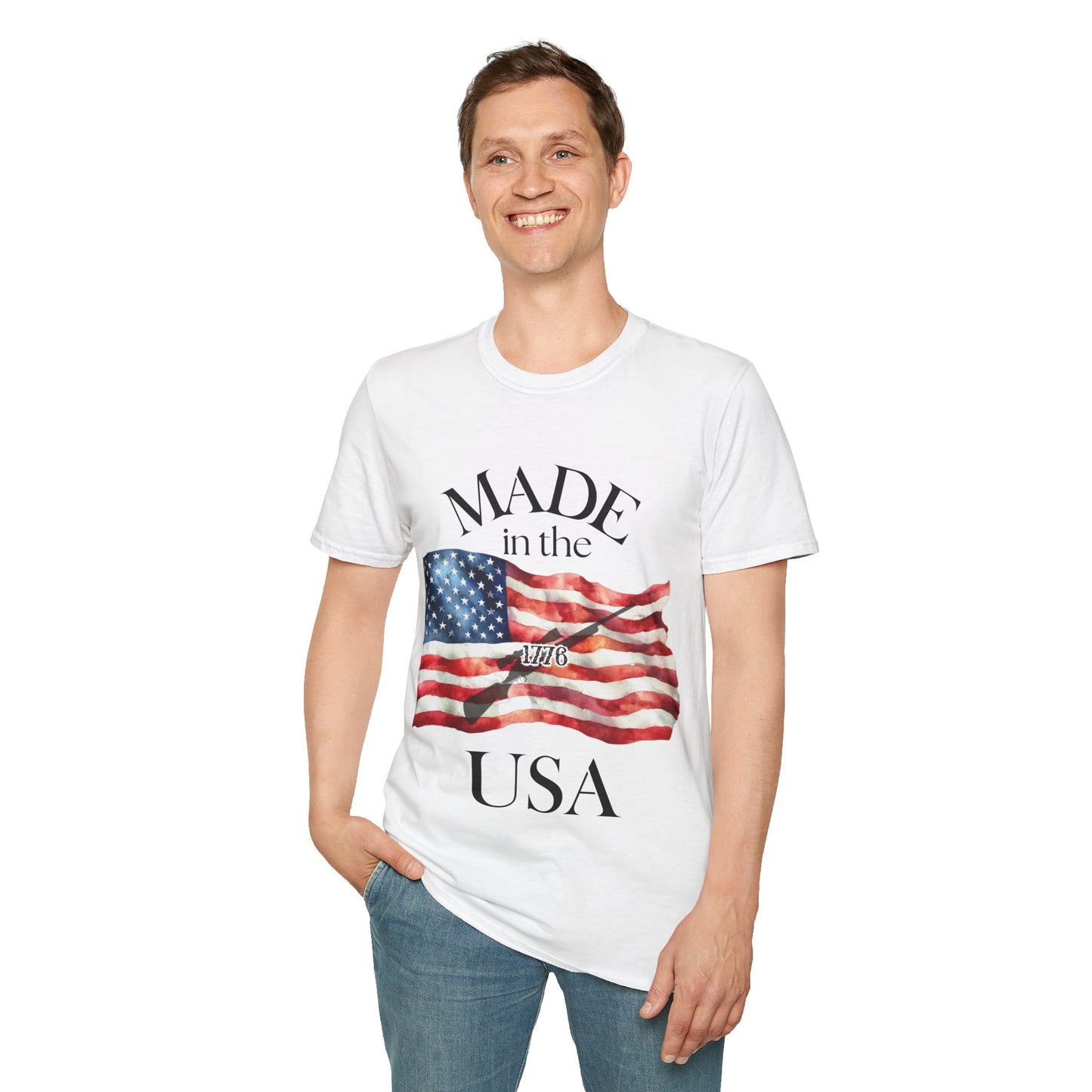 Made in the USA Flag T-Shirt — Patriotic American Pride Tee