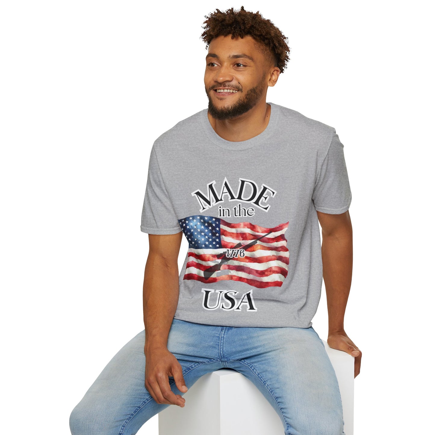 Made in the USA Flag T-Shirt — Patriotic American Pride Tee