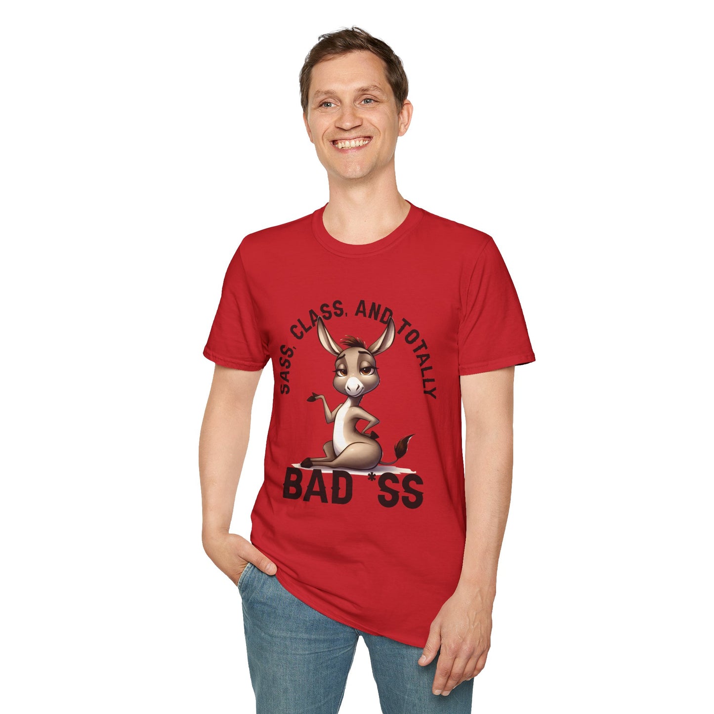 Badass Donkey T-Shirt — "Sass, Class, And Totally Bad*ss" Funny Graphic Tee