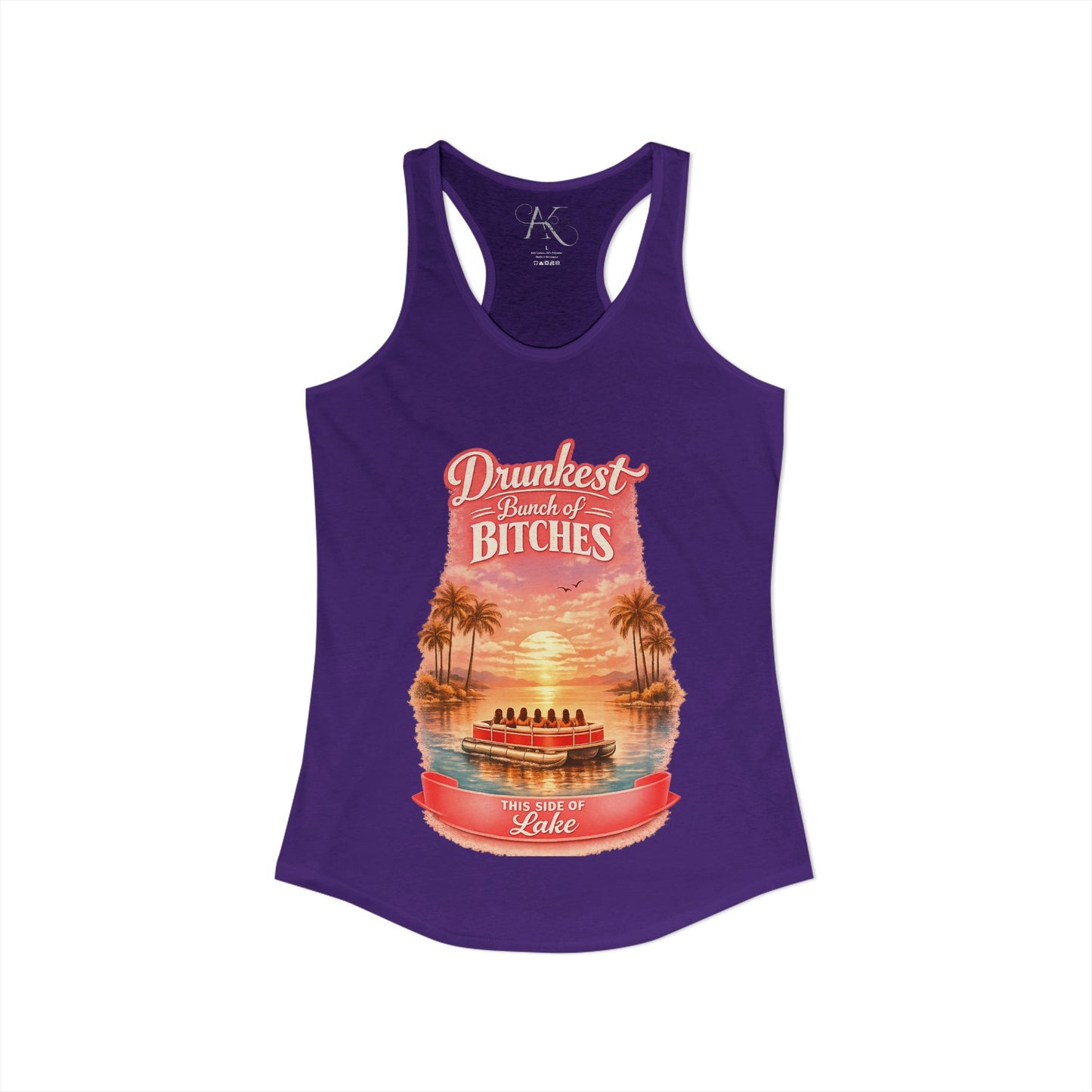 Drunkest Bunch - This side of the Lake Racerback Tank