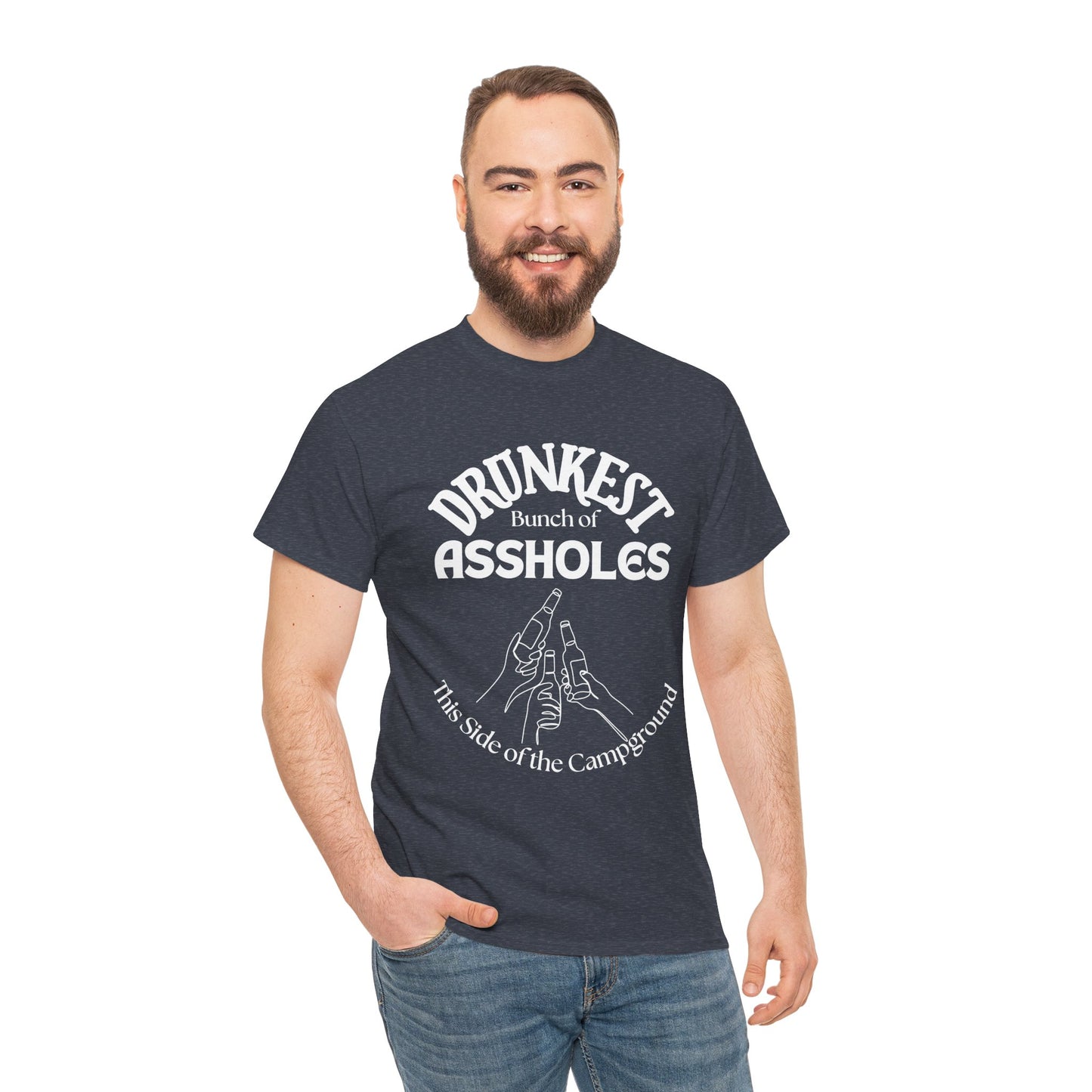 Drunkest Bunch of Assholes Tee — Funny Camping Drinking Shirt