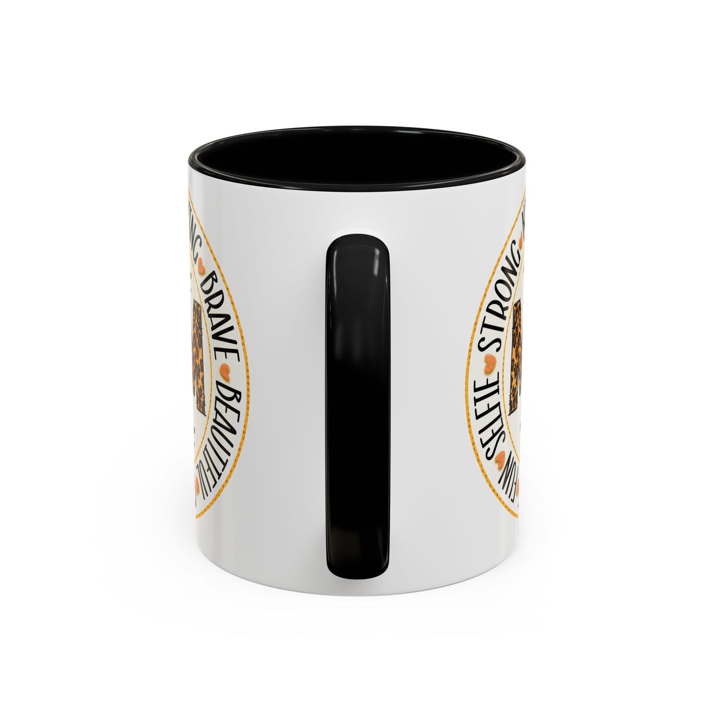 Mom Leopard Sunflower Coffee Mug — 'Mom' Floral Animal Print Accent Mug (11/15oz)