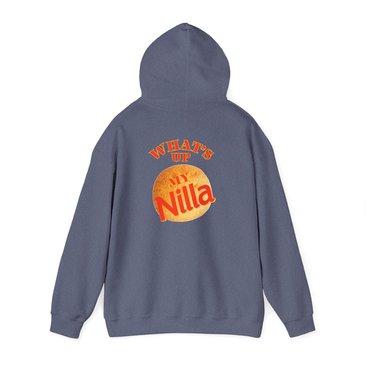 Nilla Wafer Graphic Hoodie - "What's Up My Nilla" Retro Snack Lover Sweatshirt