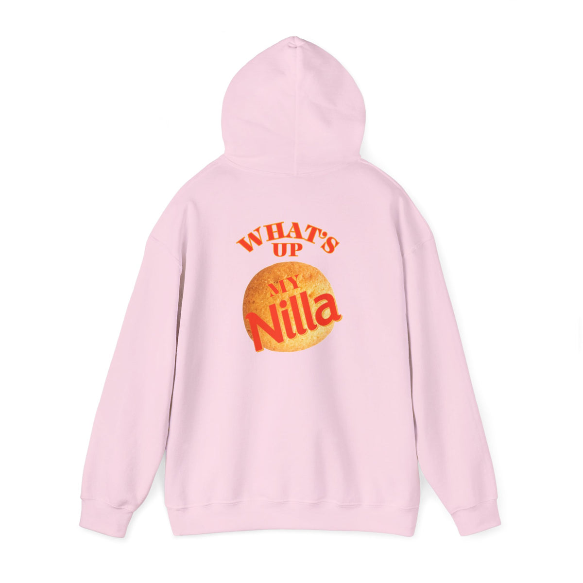 Nilla Wafer Graphic Hoodie - "What's Up My Nilla" Retro Snack Lover Sweatshirt