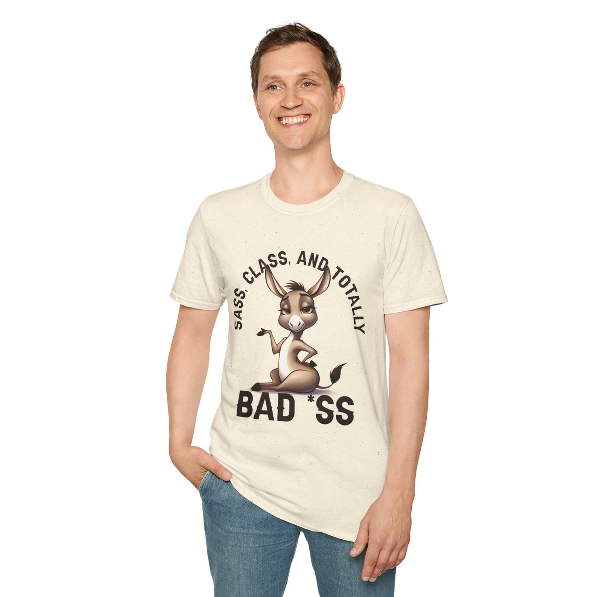 Badass Donkey T-Shirt — "Sass, Class, And Totally Bad*ss" Funny Graphic Tee