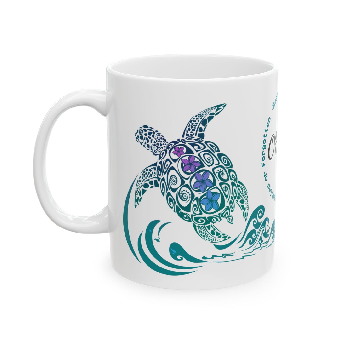 Ohana Turtle Ceramic Mug — Family Means Family 11oz & 15oz