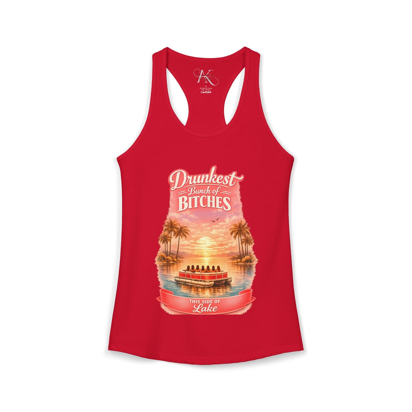 Drunkest Bunch - This side of the Lake Racerback Tank