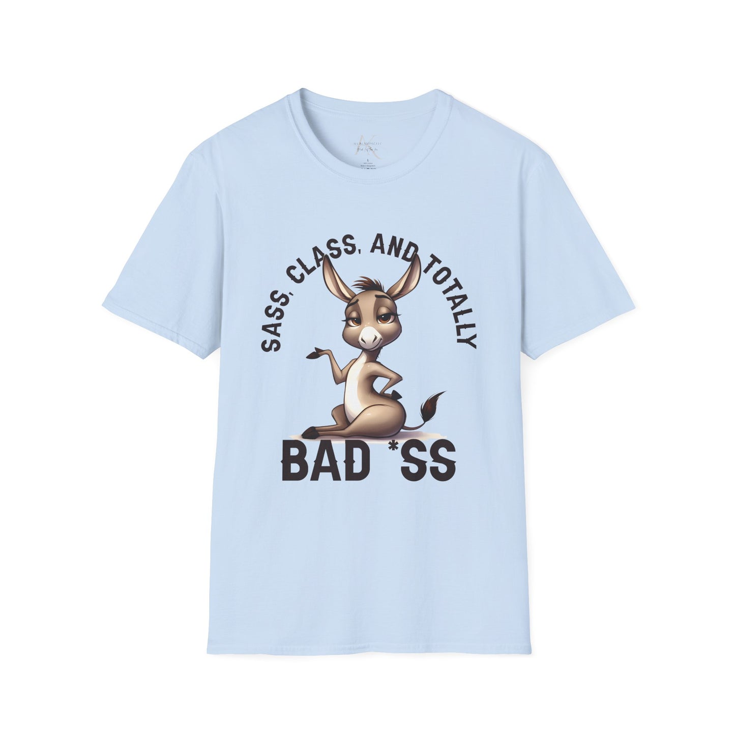 Badass Donkey T-Shirt — "Sass, Class, And Totally Bad*ss" Funny Graphic Tee