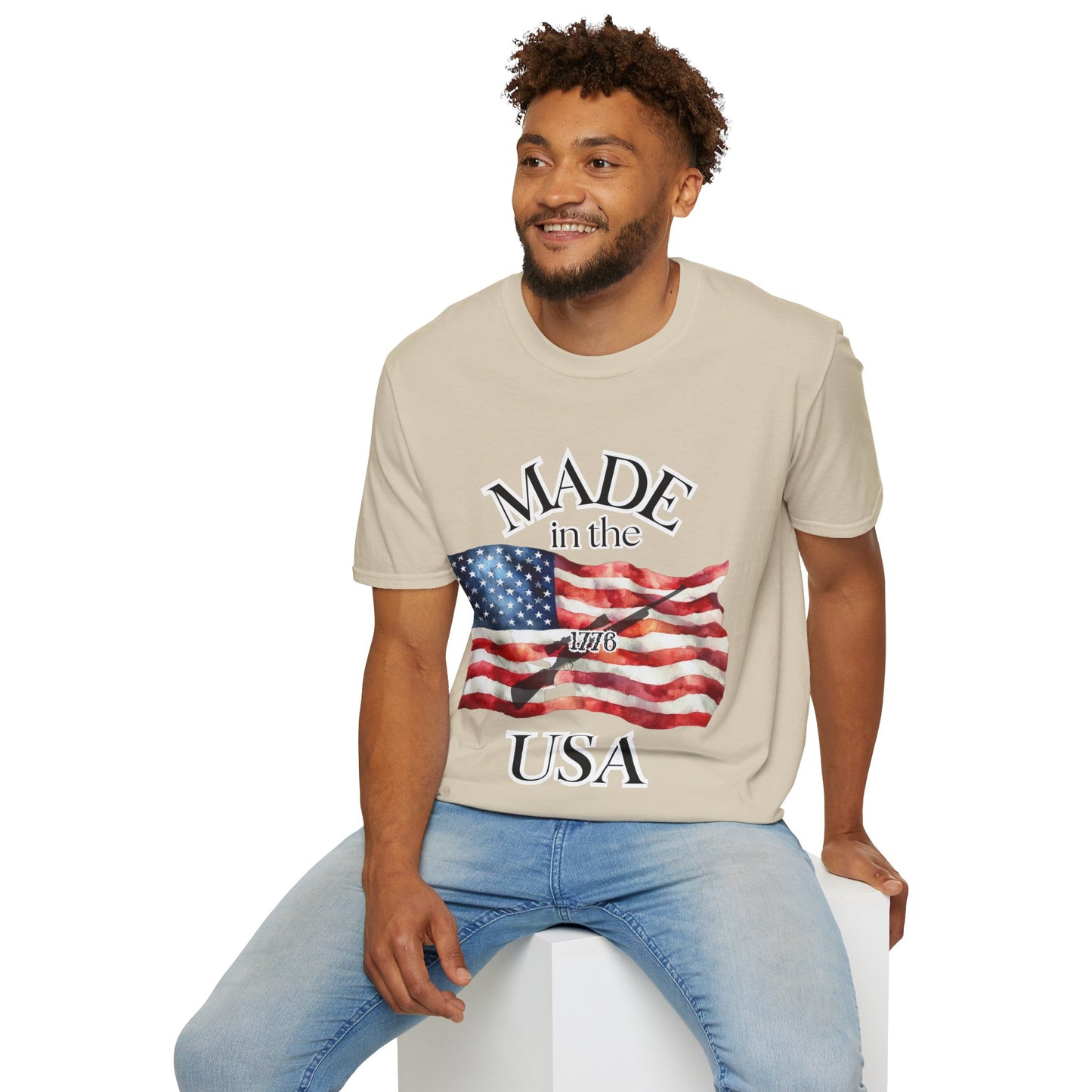 Made in the USA Flag T-Shirt — Patriotic American Pride Tee