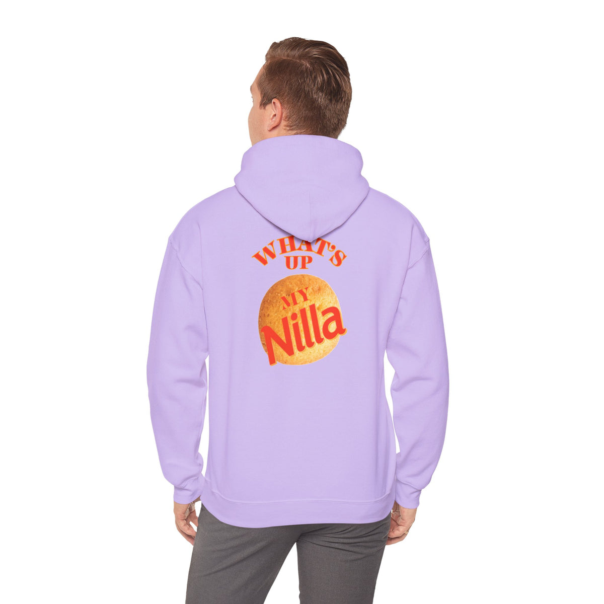 Nilla Wafer Graphic Hoodie - "What's Up My Nilla" Retro Snack Lover Sweatshirt