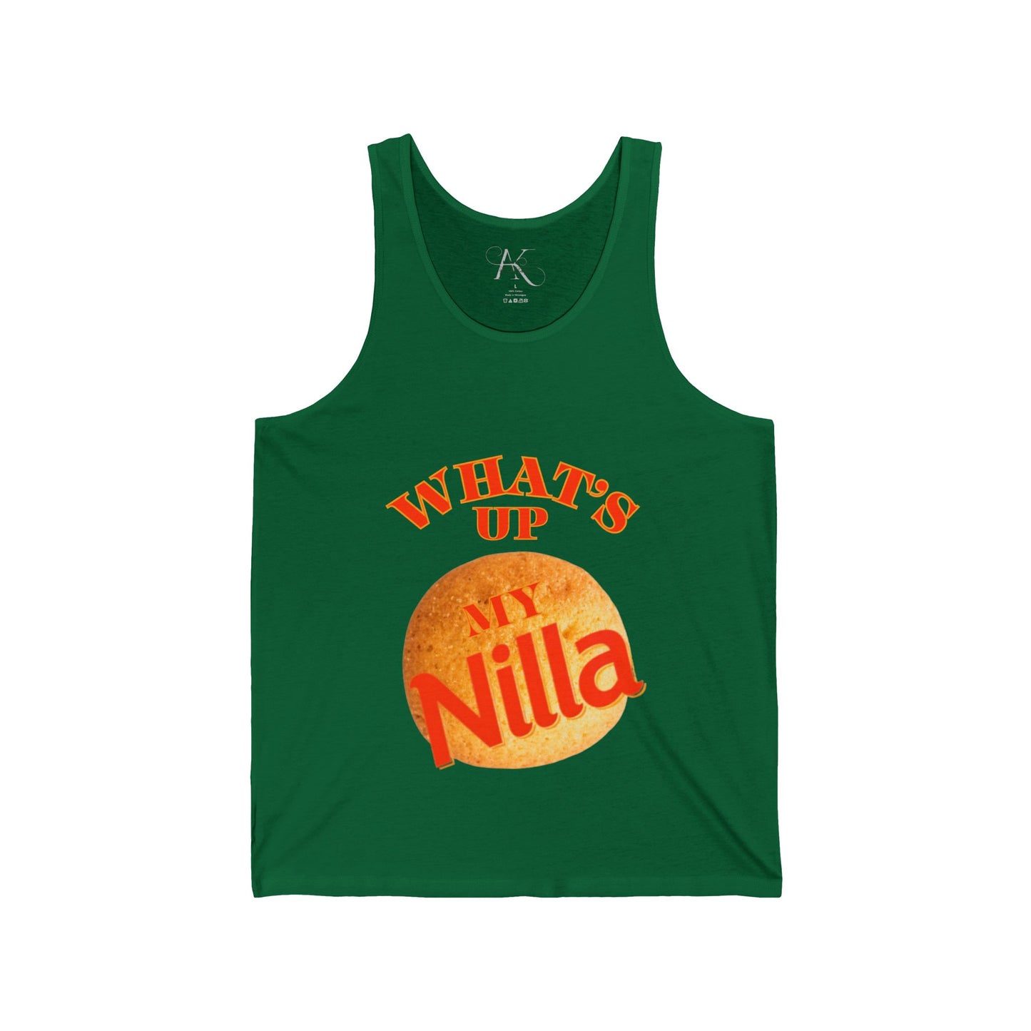 What’s Up My Nilla Tank Top — Funny Retro Cookie Graphic Tank