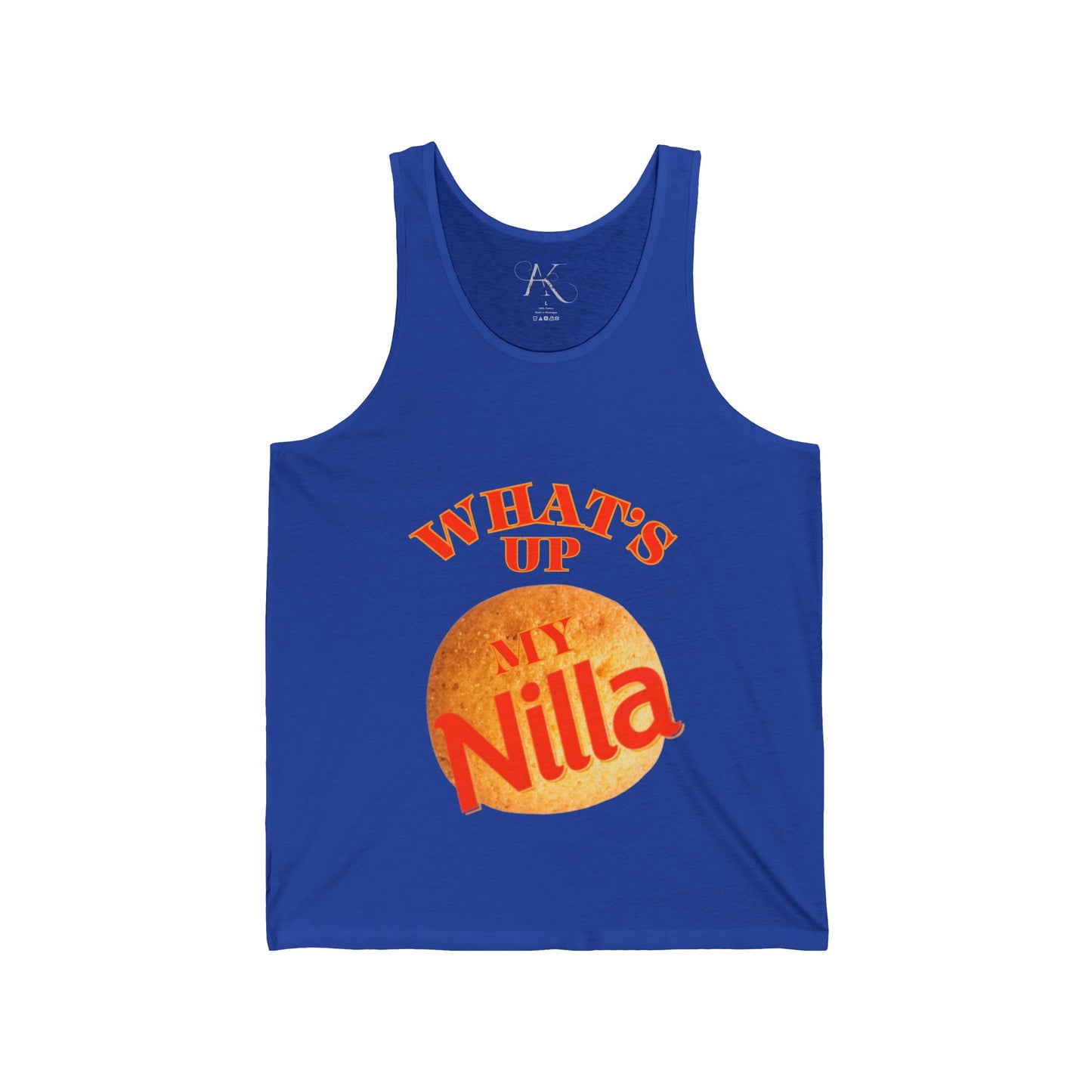 What’s Up My Nilla Tank Top — Funny Retro Cookie Graphic Tank