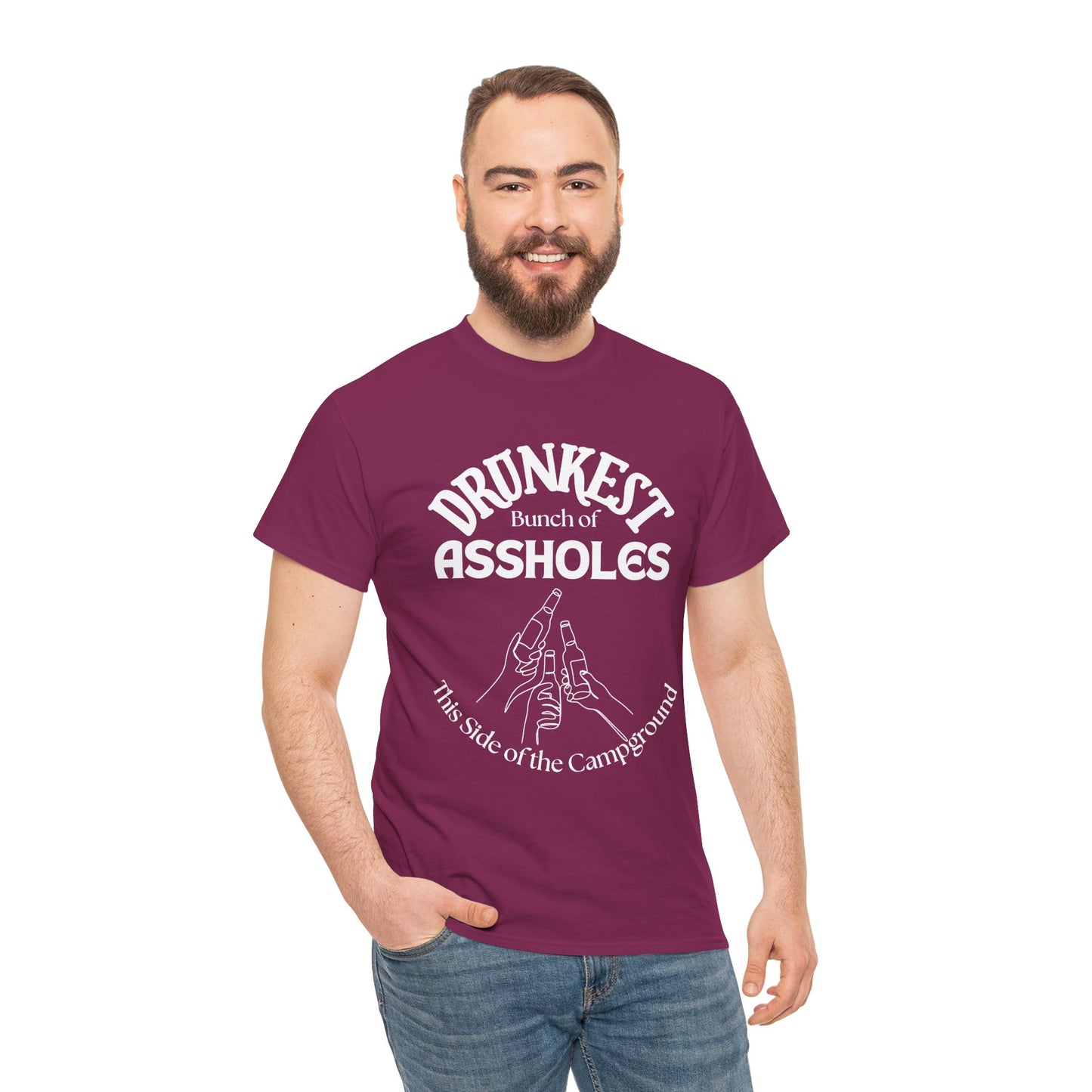 Drunkest Bunch of Assholes Tee — Funny Camping Drinking Shirt