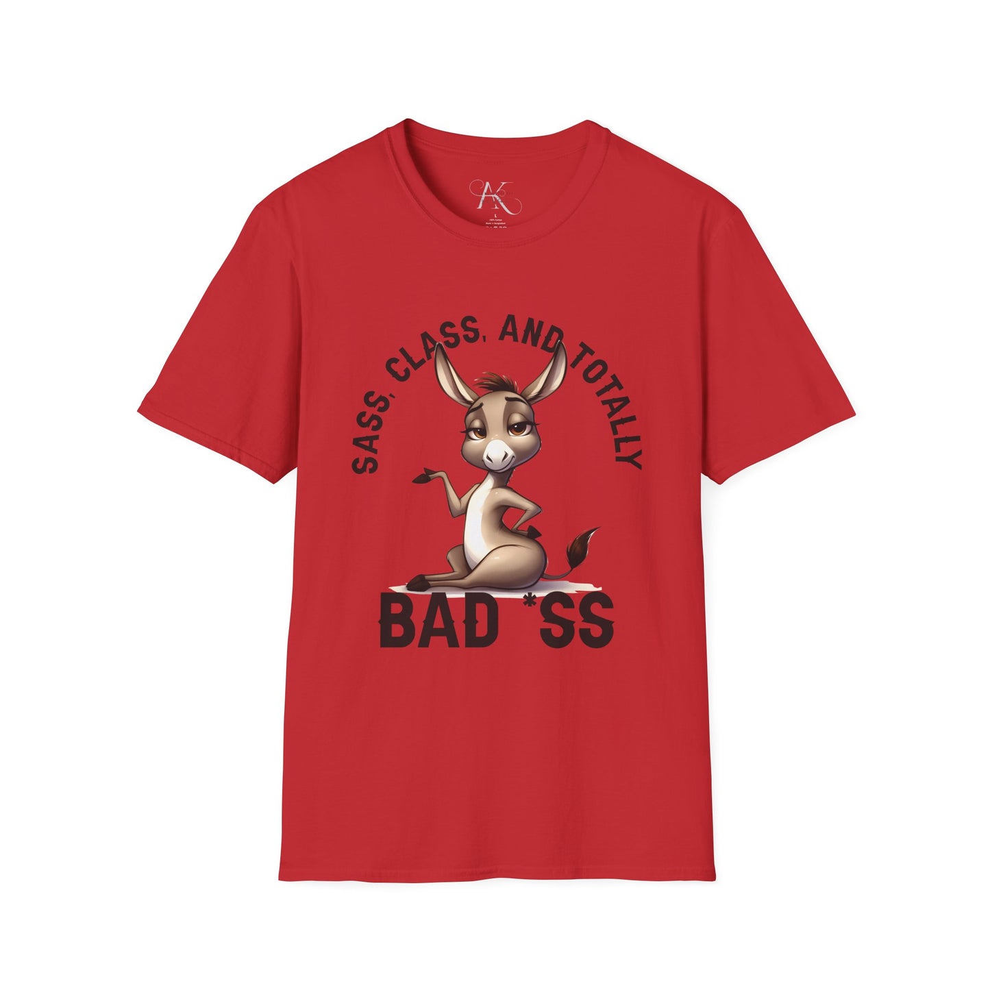 Badass Donkey T-Shirt — "Sass, Class, And Totally Bad*ss" Funny Graphic Tee