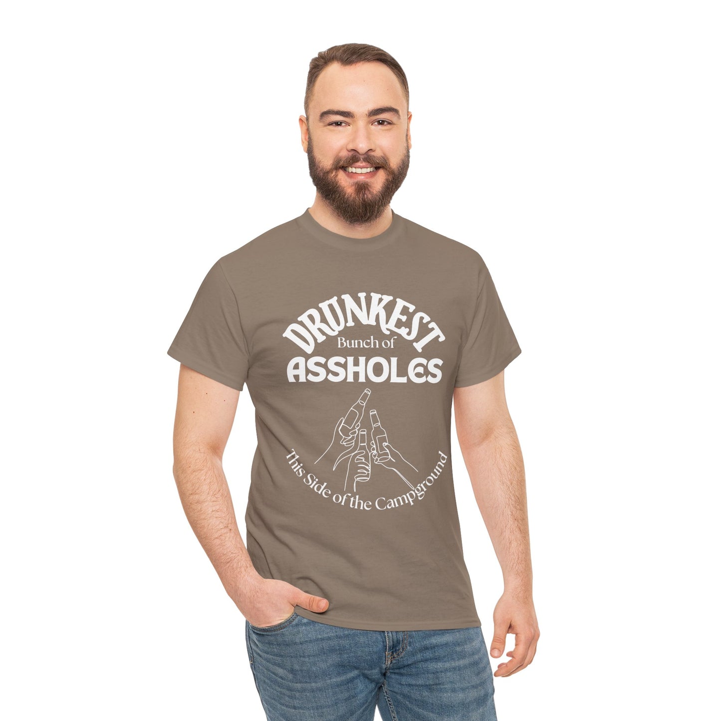 Drunkest Bunch of Assholes Tee — Funny Camping Drinking Shirt