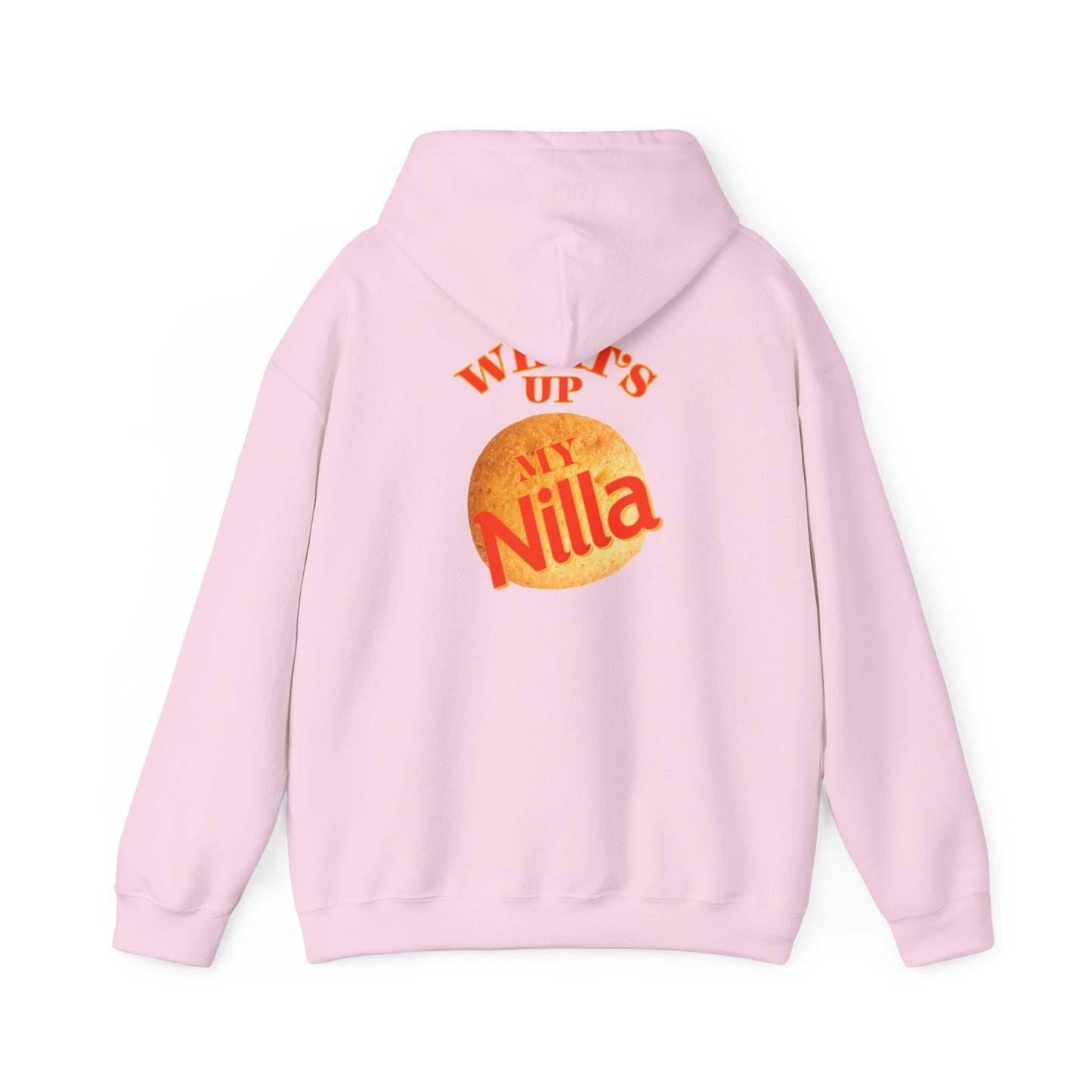 Nilla Wafer Graphic Hoodie - "What's Up My Nilla" Retro Snack Lover Sweatshirt