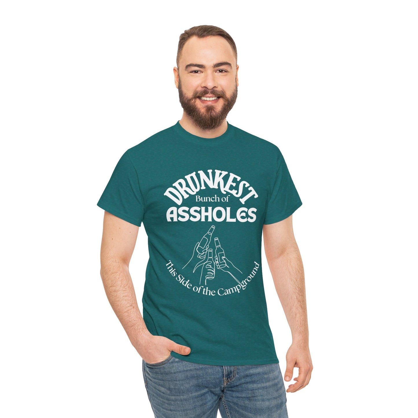 Drunkest Bunch of Assholes Tee — Funny Camping Drinking Shirt