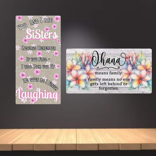 Custom  4"x8" Plaque