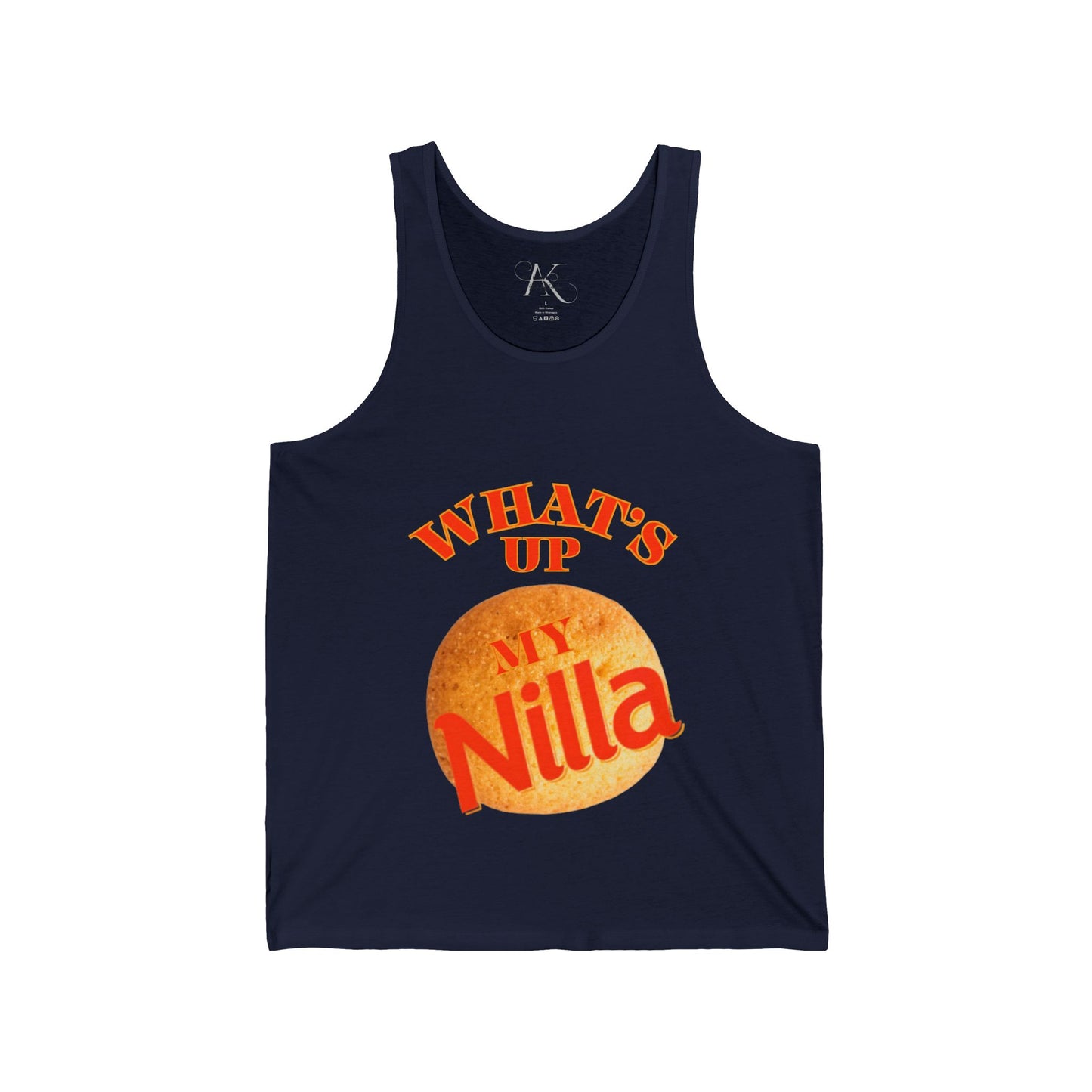 What’s Up My Nilla Tank Top — Funny Retro Cookie Graphic Tank