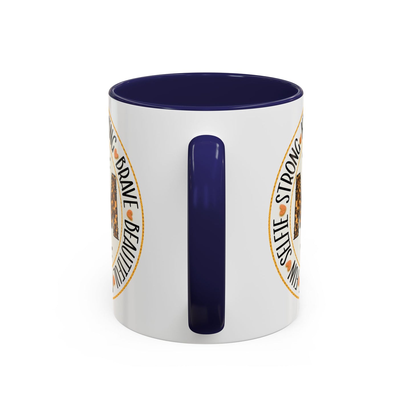 Mom Leopard Sunflower Coffee Mug — 'Mom' Floral Animal Print Accent Mug (11/15oz)
